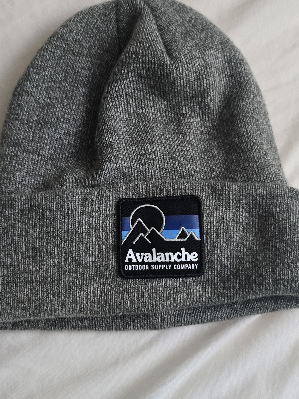 Avalanche Grey Knit Beanie - Men’s Outdoor Winter Hat
